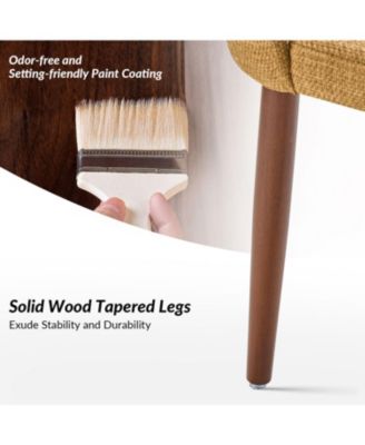 Melisa Dining Chair with Solid Wooden Legs,Set of 2