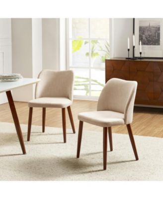 Melisa Dining Chair with Solid Wooden Legs,Set of 2