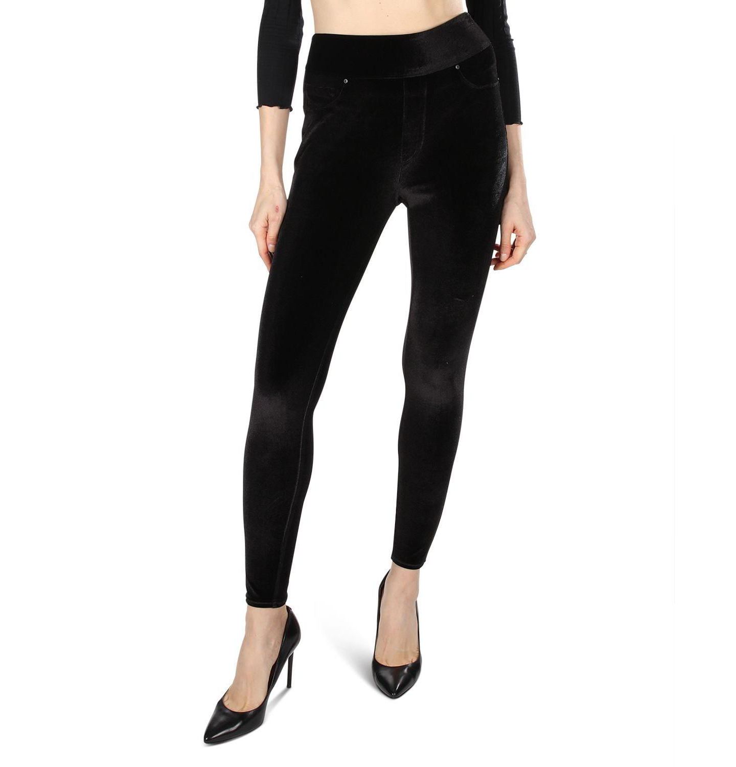 Женские леггинсы MeMoi Velvet High-Waist Shaping, цвет: Чёрный — фото 2