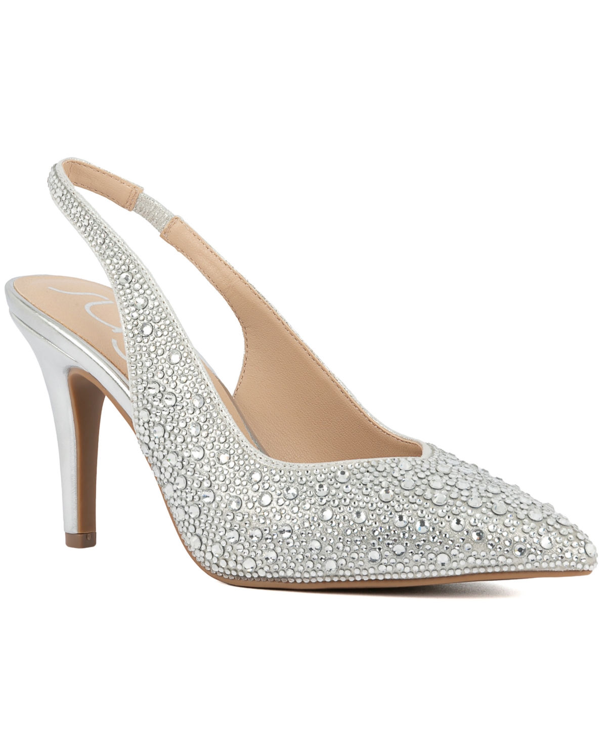 Women's Jaybird Embellished Slingback Pumps - Silver