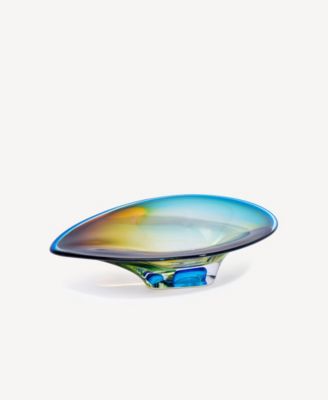 4" Mirage Art Dish Crystal glass