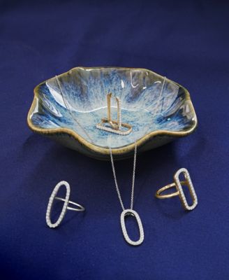 Diamond Open Rectangle Statement Ring (1/2 ct. t.w.) in 14k  Yellow or White Gold, Created for Macy's