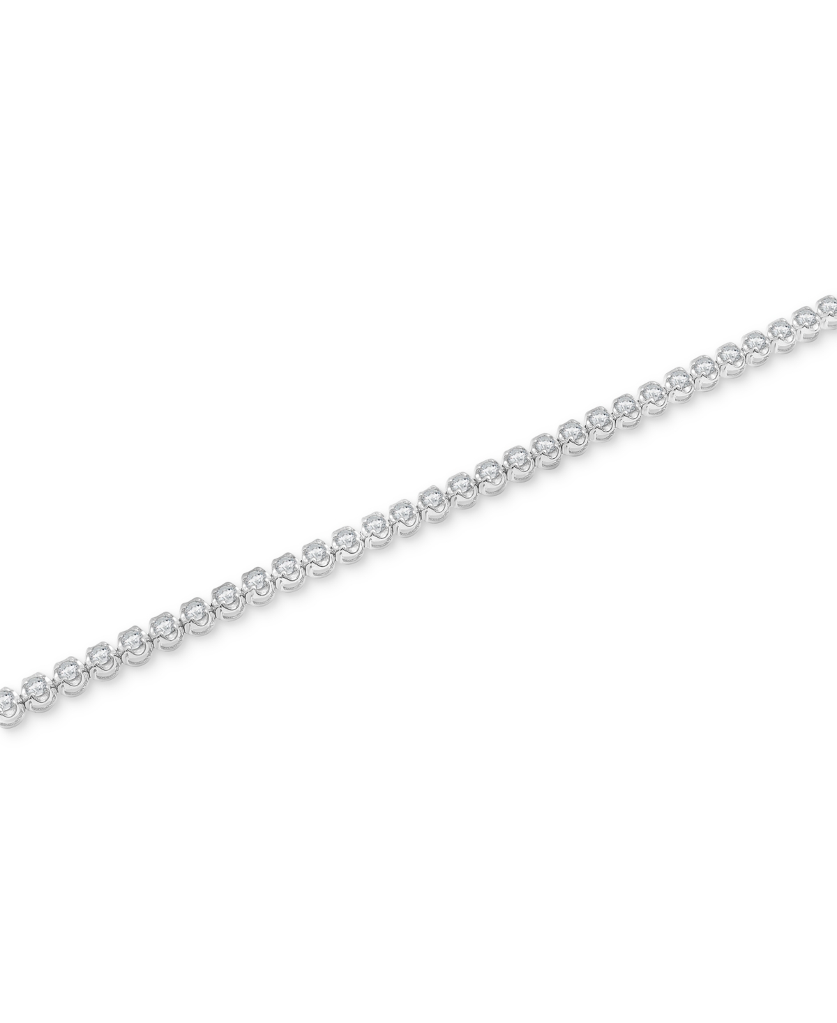 Wrapped In Love Diamond Claw-set Tennis Bracelet (2 Ct. T.w.) In 14k White Gold, Created For Macy's In White Gold