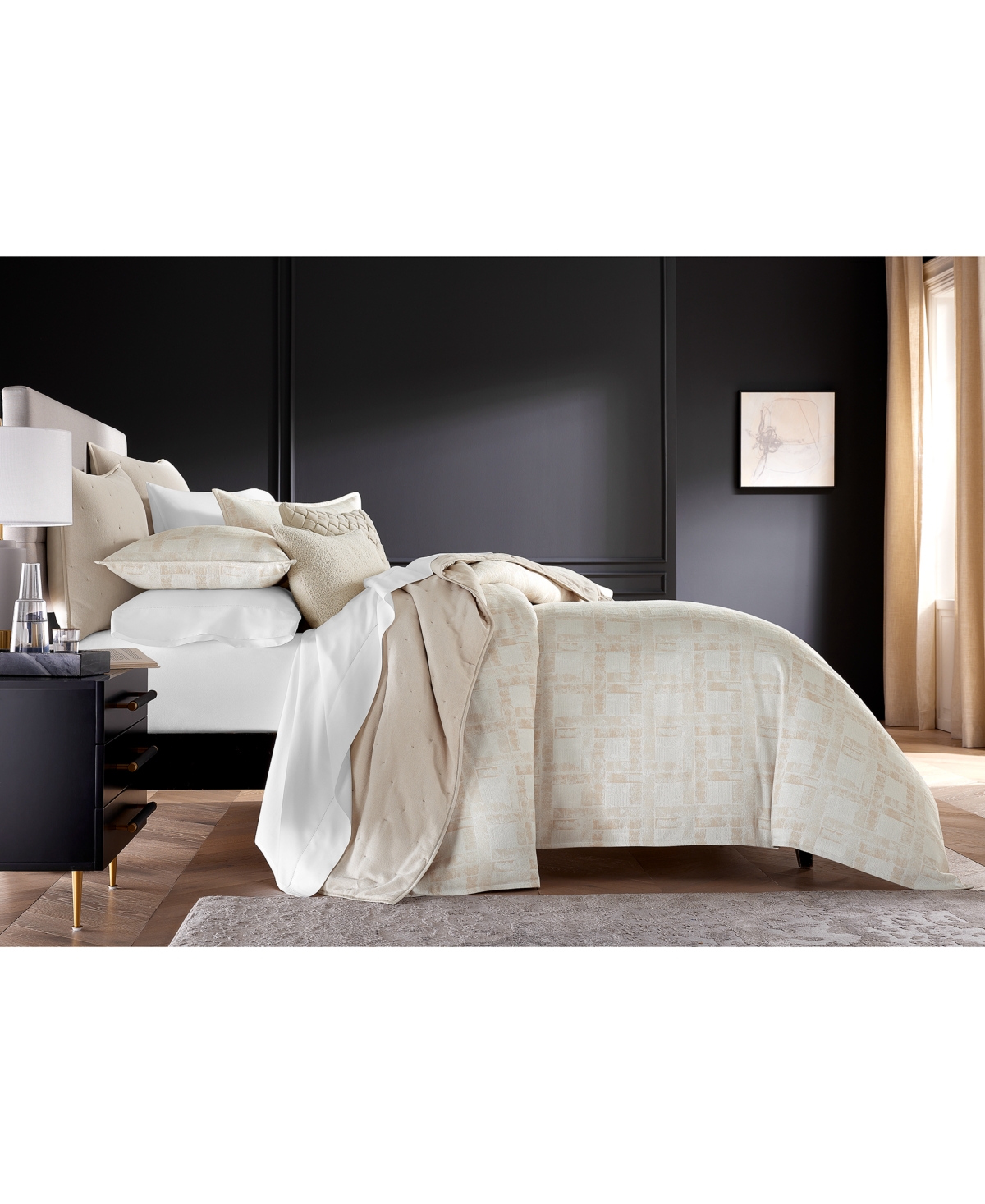 Hotel Collection Stucco Plaid 3-Pc. Comforter Set, King, Exclusively at Macy's