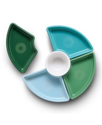 5 Pc. Aegean Mixed Colors Entertaining Set