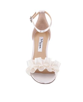 Women's Lisa Mid Heel with Ruffle Sandal 