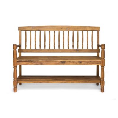 Streamdale Farmhouse Bench With Shelf Timeless Beauty And Practical Storage