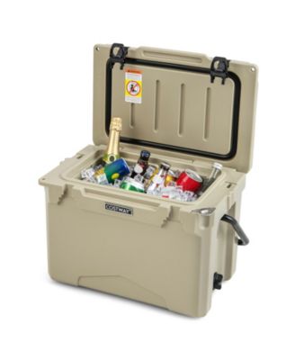 25 QT Hard Cooler with Aluminum Handle and Integrated Cup Holders