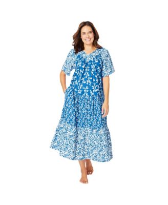 Plus Size Only Neccessities Tiered Print Lounger