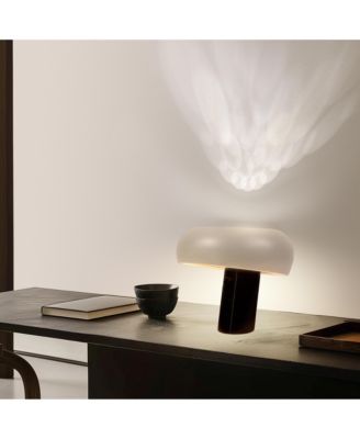 Kingpin 10" Modern LED Table Lamp with Marble Base