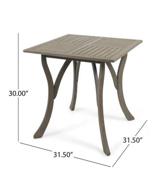 Streamdale 32" Square Acacia Wood Patio Table