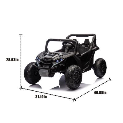 Streamdale Kids' UTV 24V Remote Control, 4-Wheel Suspension, Safety Features