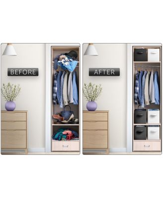 6-Pack 13-Inch Foldable Storage Cubes with Handles for Organizing Home, Shelves, Nursery, Playroom, Closet