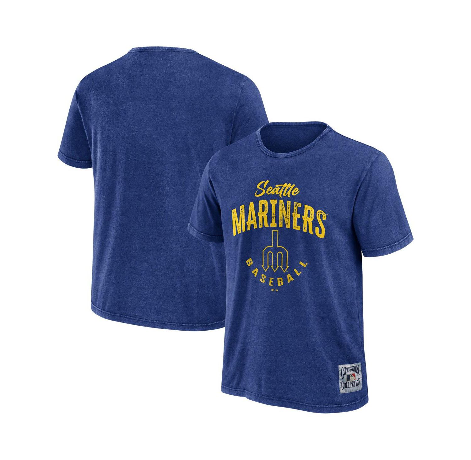 Men's Royal Seattle Mariners Cooperstown Collection Washed T-Shirt
