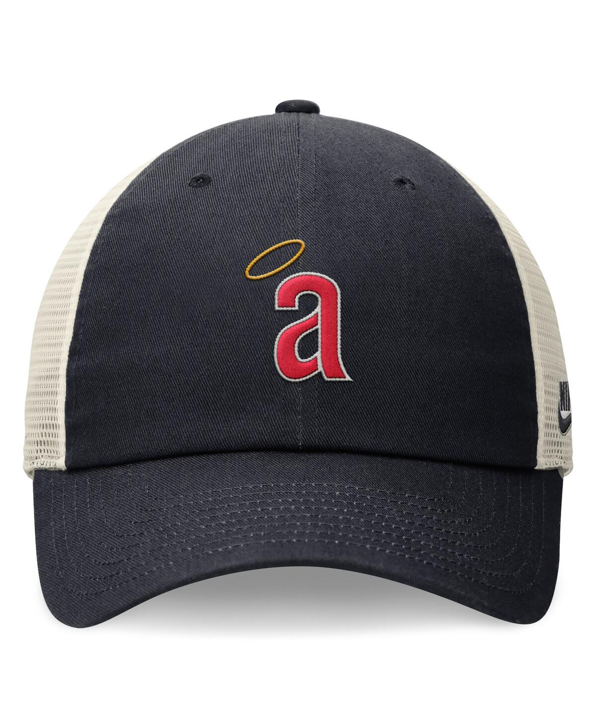 Nike Men's Navy California Angels Cooperstown Collection Rewind Club Trucker Adjustable Hat In Navy