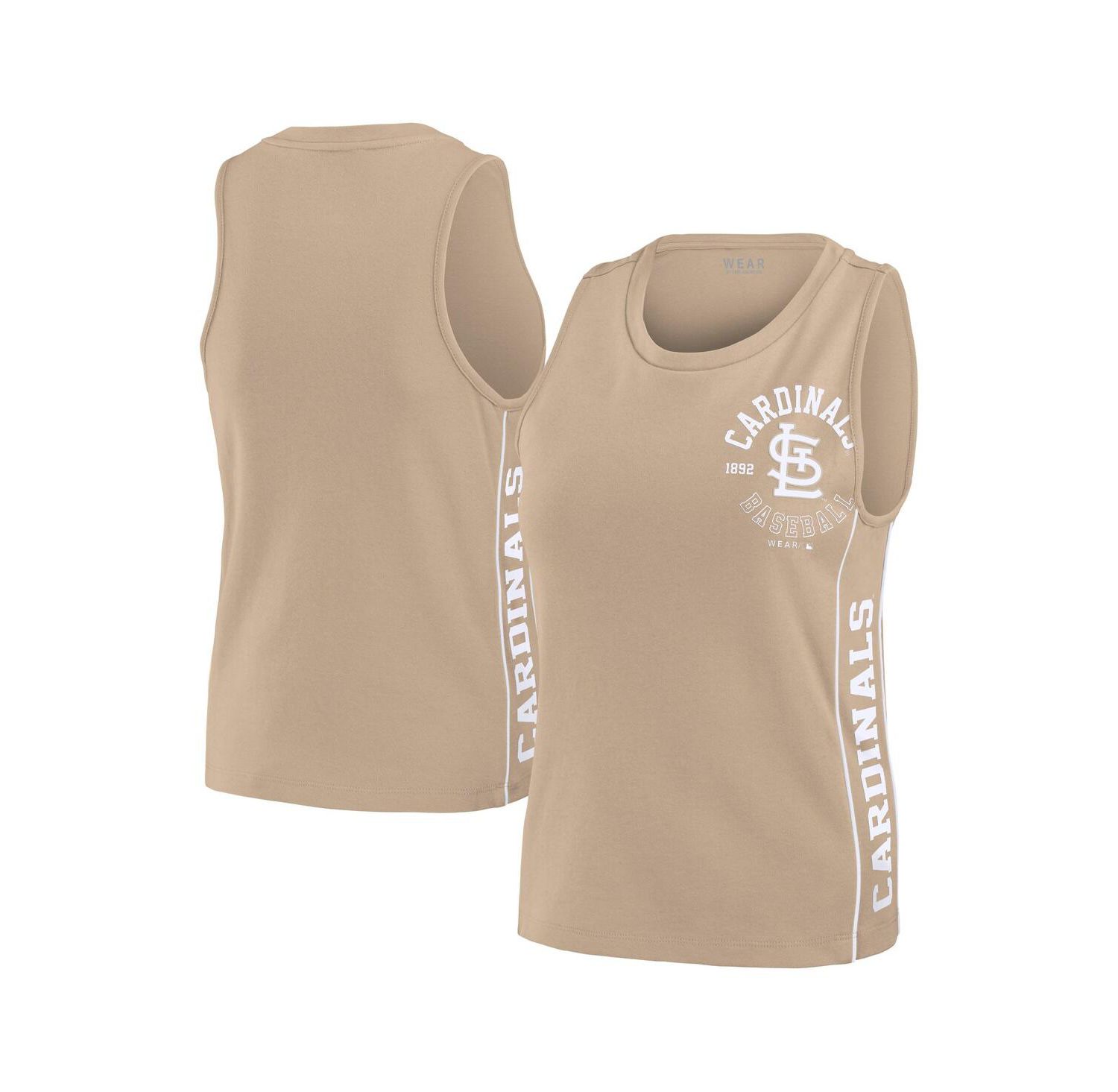 Women's Tan St. Louis Cardinals Tonal Tank Top