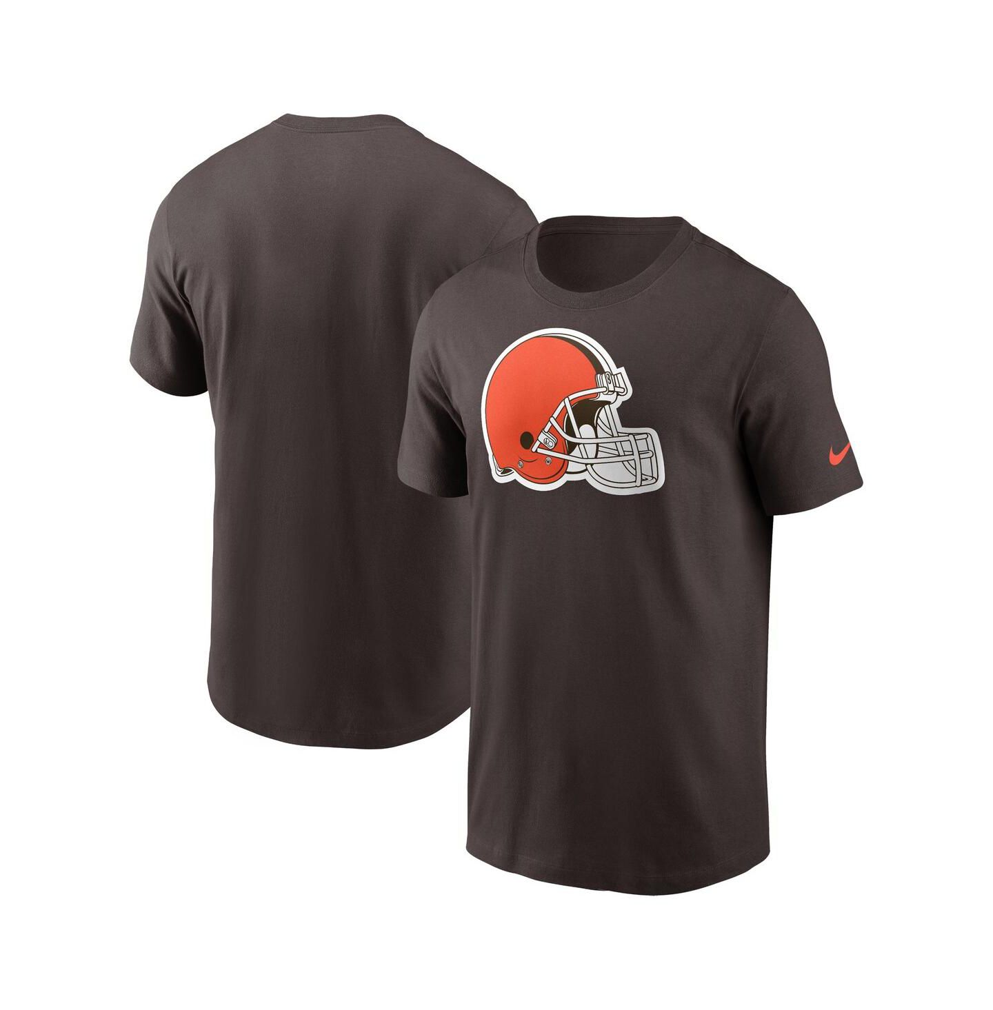 Мужская футболка Nike Brown Cleveland Browns Logo Essential — фото 1