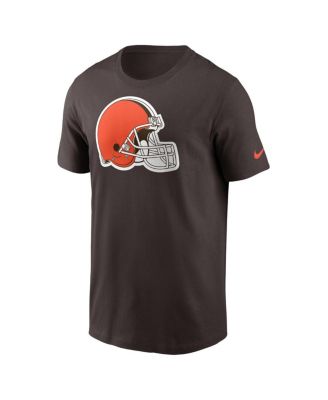 Men's Brown Cleveland Browns Logo Essential T-Shirt