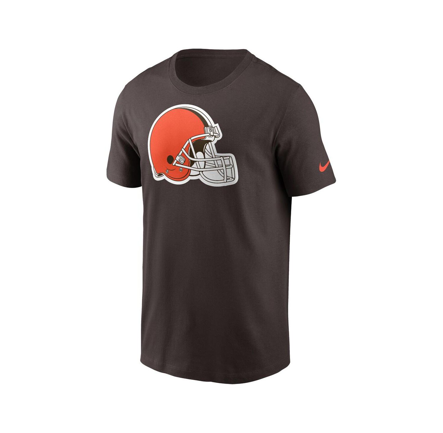 Men's Brown Cleveland Browns Logo Essential T-Shirt