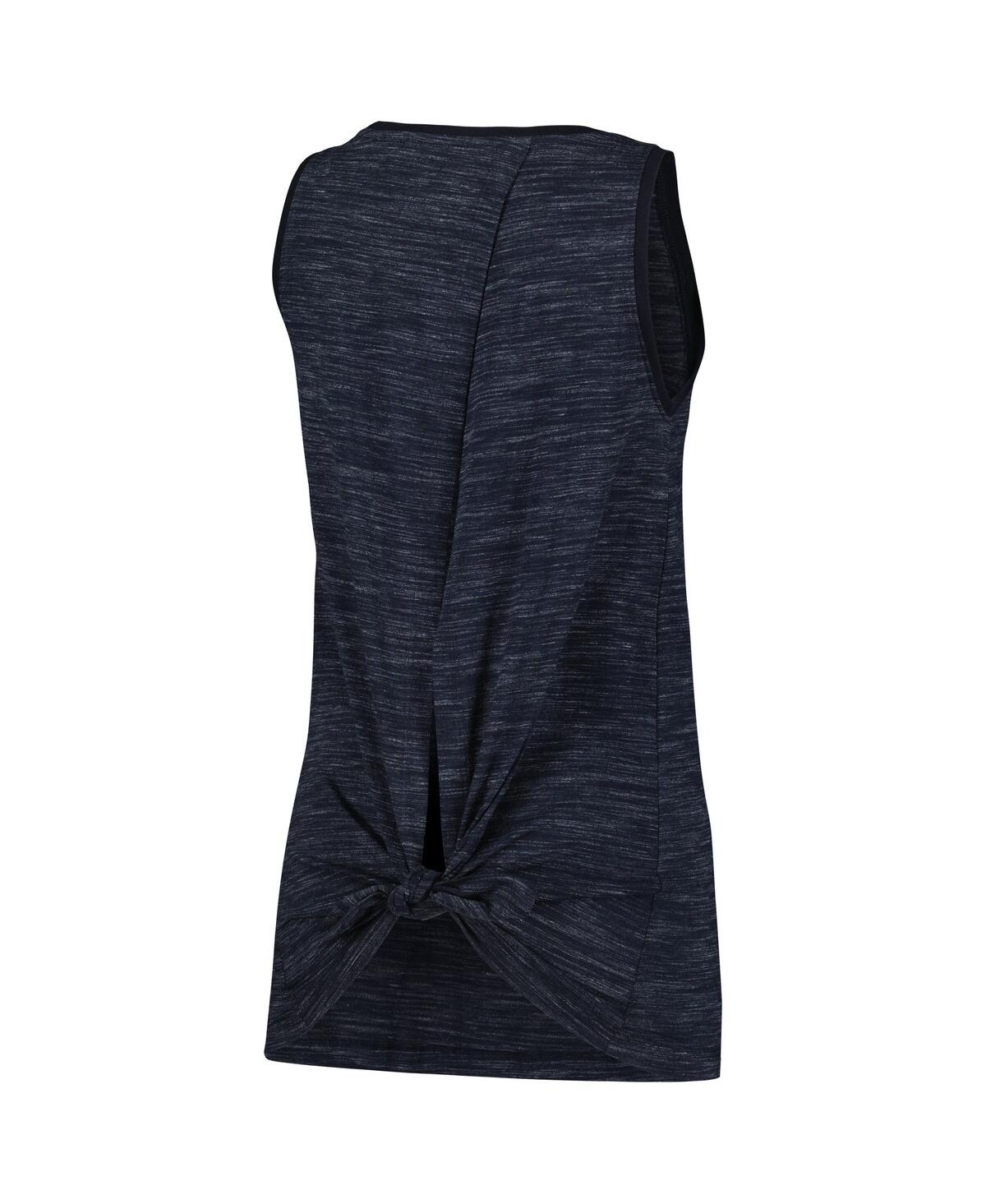 NEW ERA WOMEN'S NAVY NEW YORK YANKEES SPACE-DYE ACTIVE TANK TOP 
