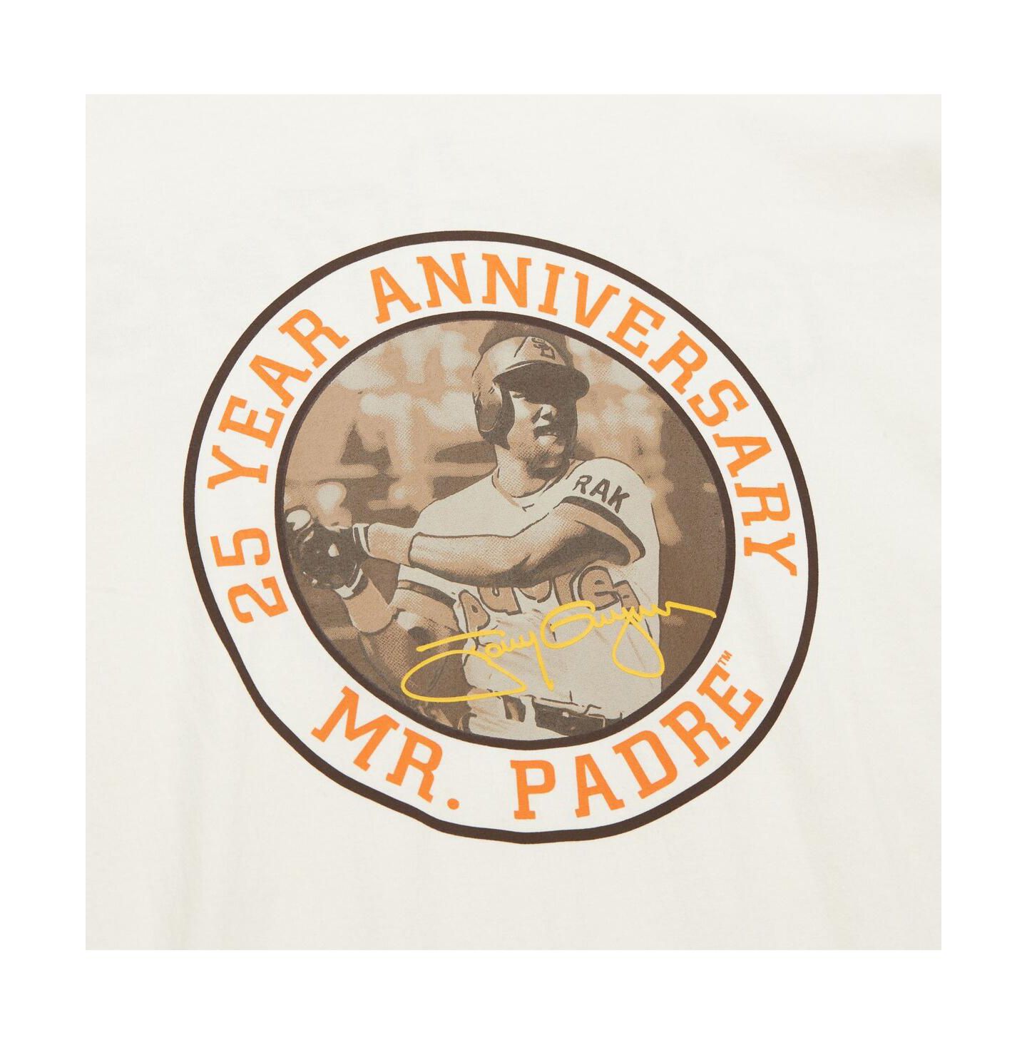 Мужская футболка Mitchell & Ness Tony Gwynn Cream San Diego Padres Legends Photo Real — фото 4
