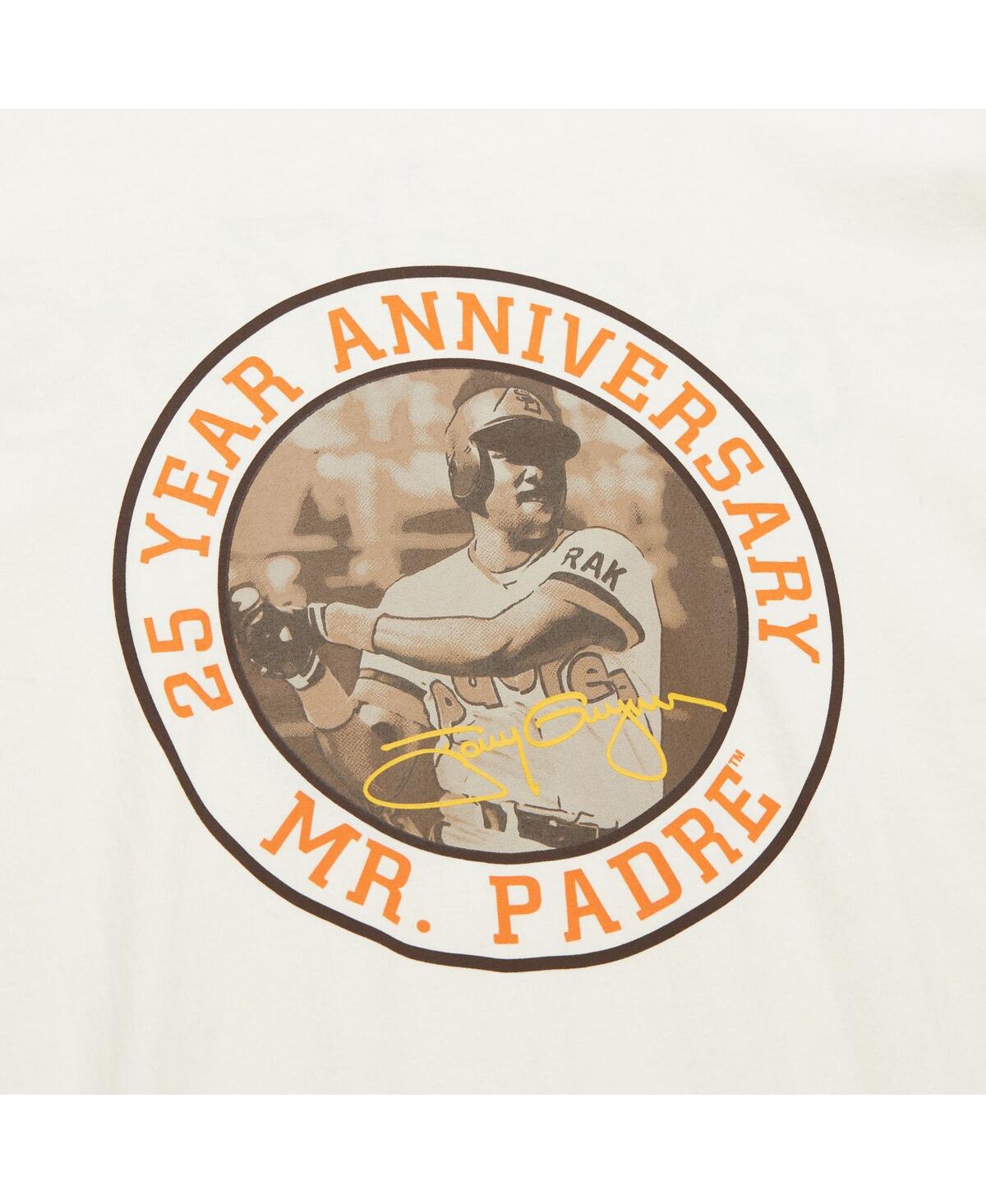 Mitchell & Ness Men's Tony Gwynn Cream San Diego Padres Legends Photo Real T-shirt In Cream