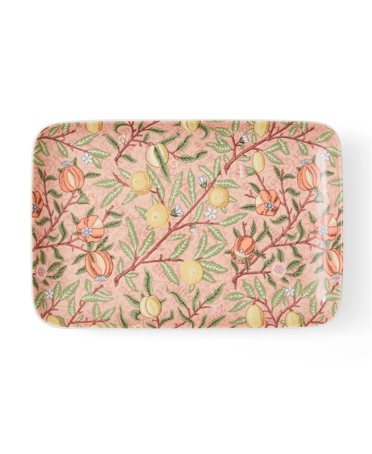 Spode Morris & Co. Fruit Serving Tray In Pink
