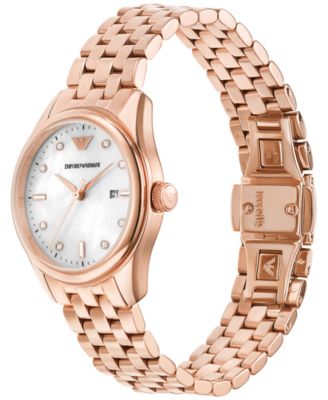 Women's Rose Gold-Tone Stainless Steel Bracelet Watch 32mm