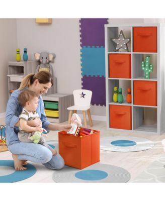 6 Pack 13 Inch Foldable Storage Cubes with Handles- for Organizing Home, Shelves, Nursery, Playroom, Closet and More