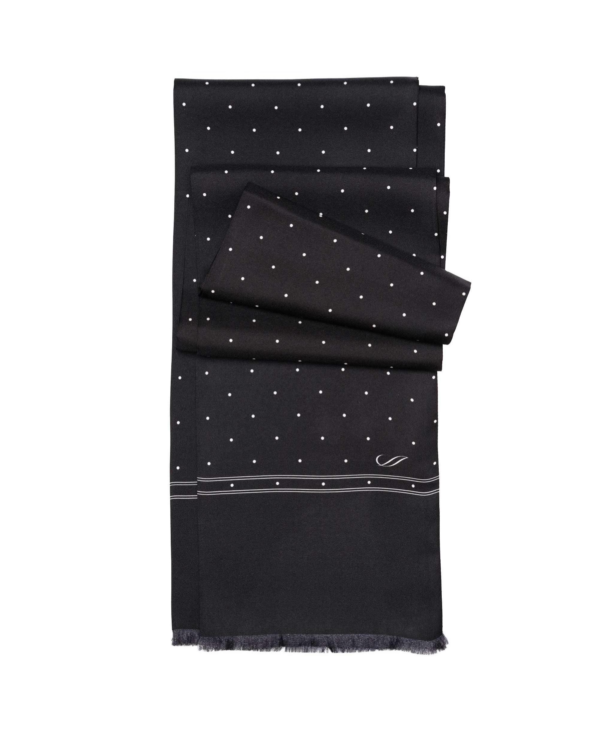 Men's Savona - Slim Silk Scarf for Men - Burgundy