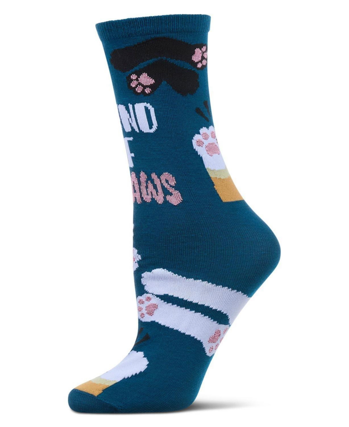 Round Of Appaws Greeting Card Crew Socks - Blue sapphire