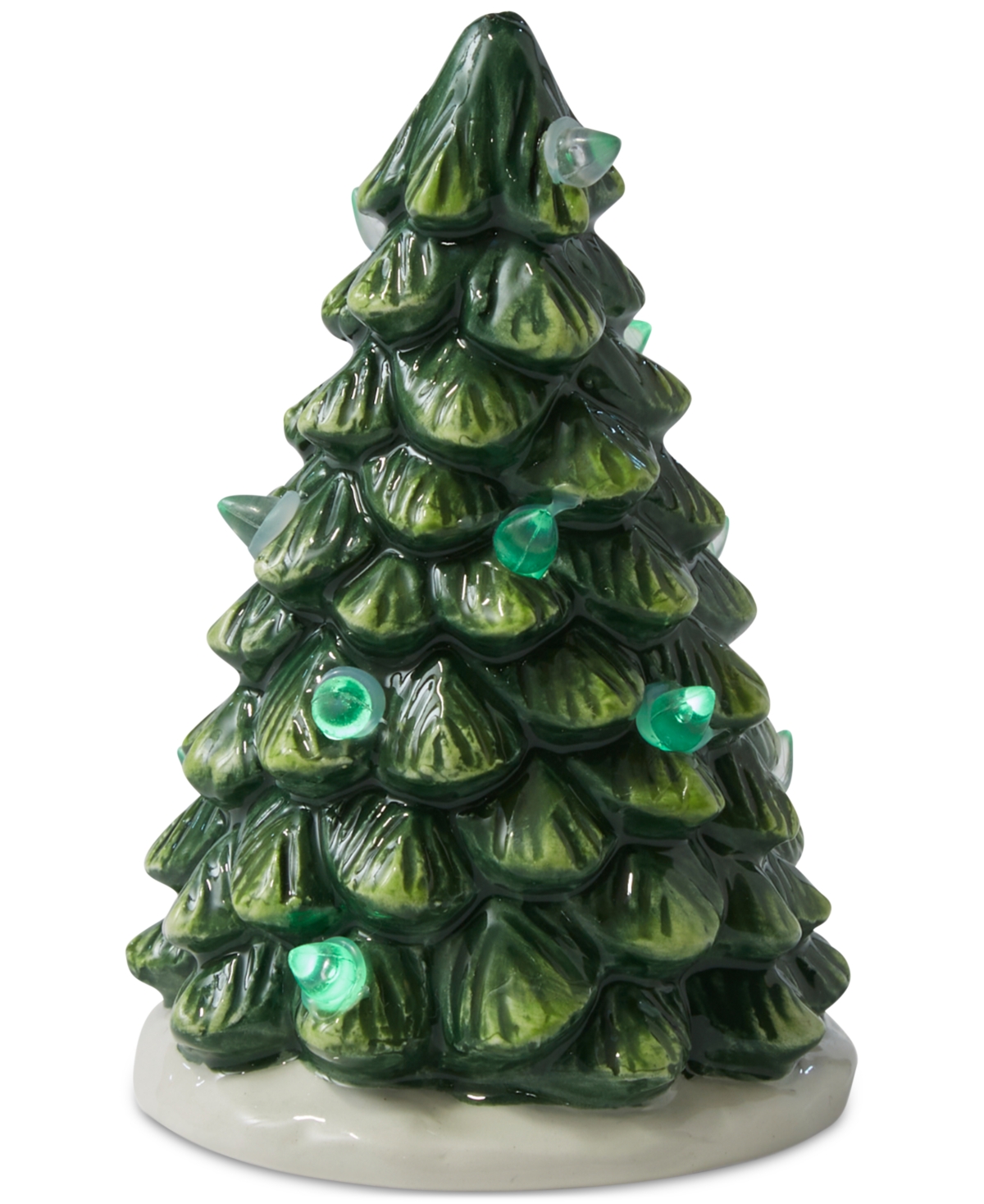 Spode Christmas Tree Led Tree Centerpiece In Green