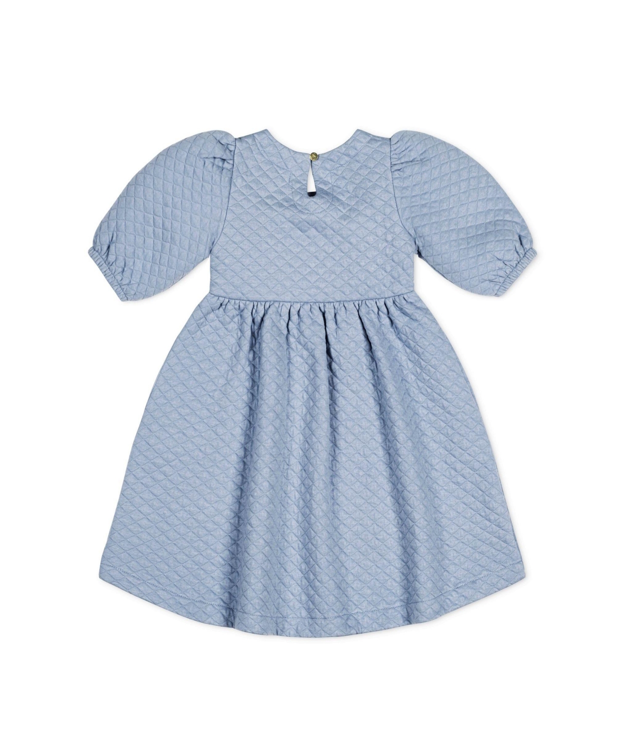 Hope & Henry Baby Girls Quilted Puff Sleeve Dress