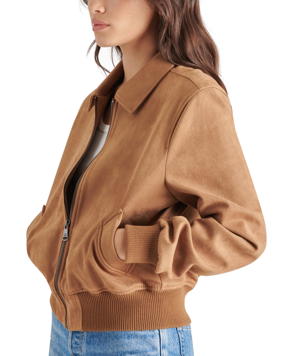 Steve Madden Women's Anouk Faux-Suede Bomber Jacket