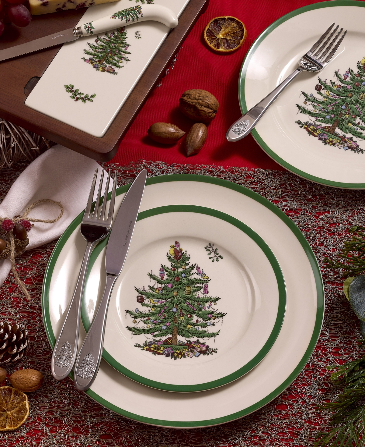 New For 2024! Christmas Tree Pc. Dinnerware Set, Service for 4, Exclusively at Macy's
