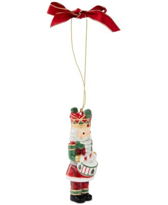 Christmas Tree Nutcracker Tartan & Green Ornament