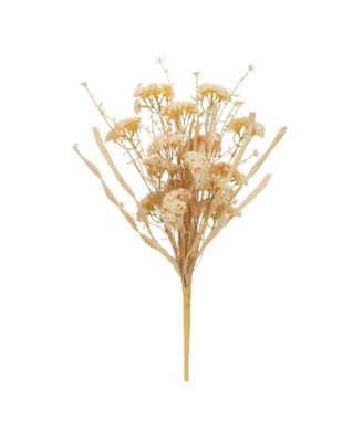 Faux Flower Bush Set – Colorful Plastic Floral Arrangements for Vases, Centerpieces, or Outdoor Use