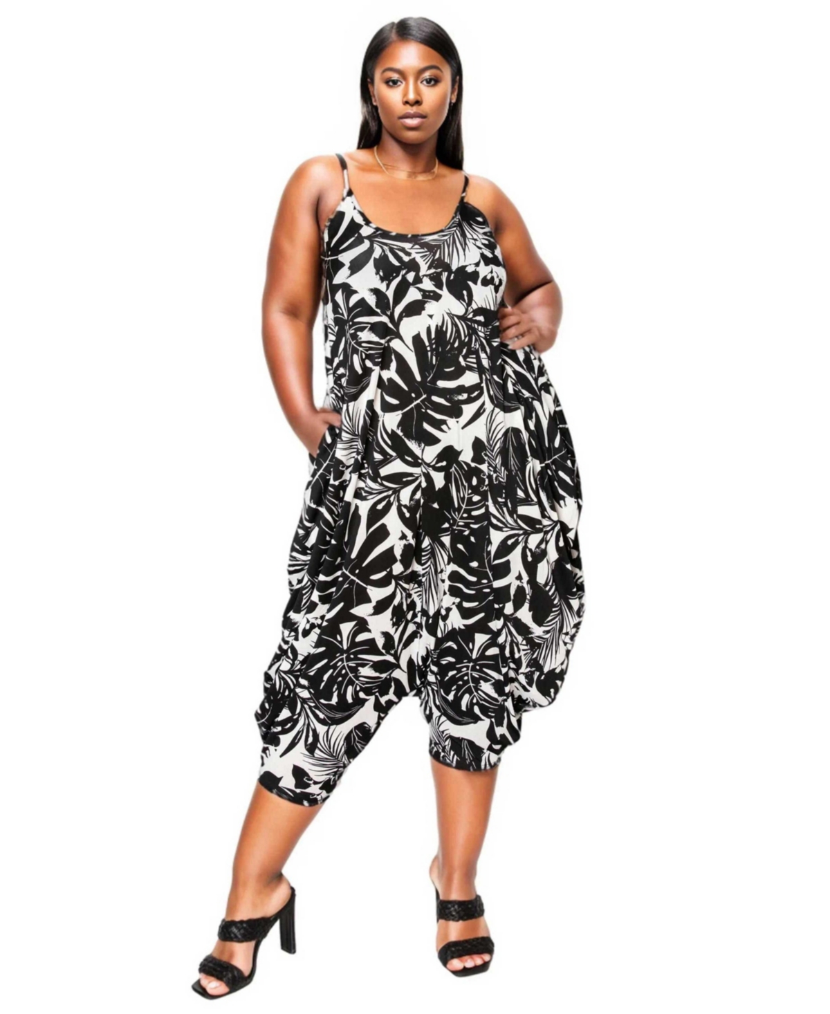 Women'S Plus - Black white