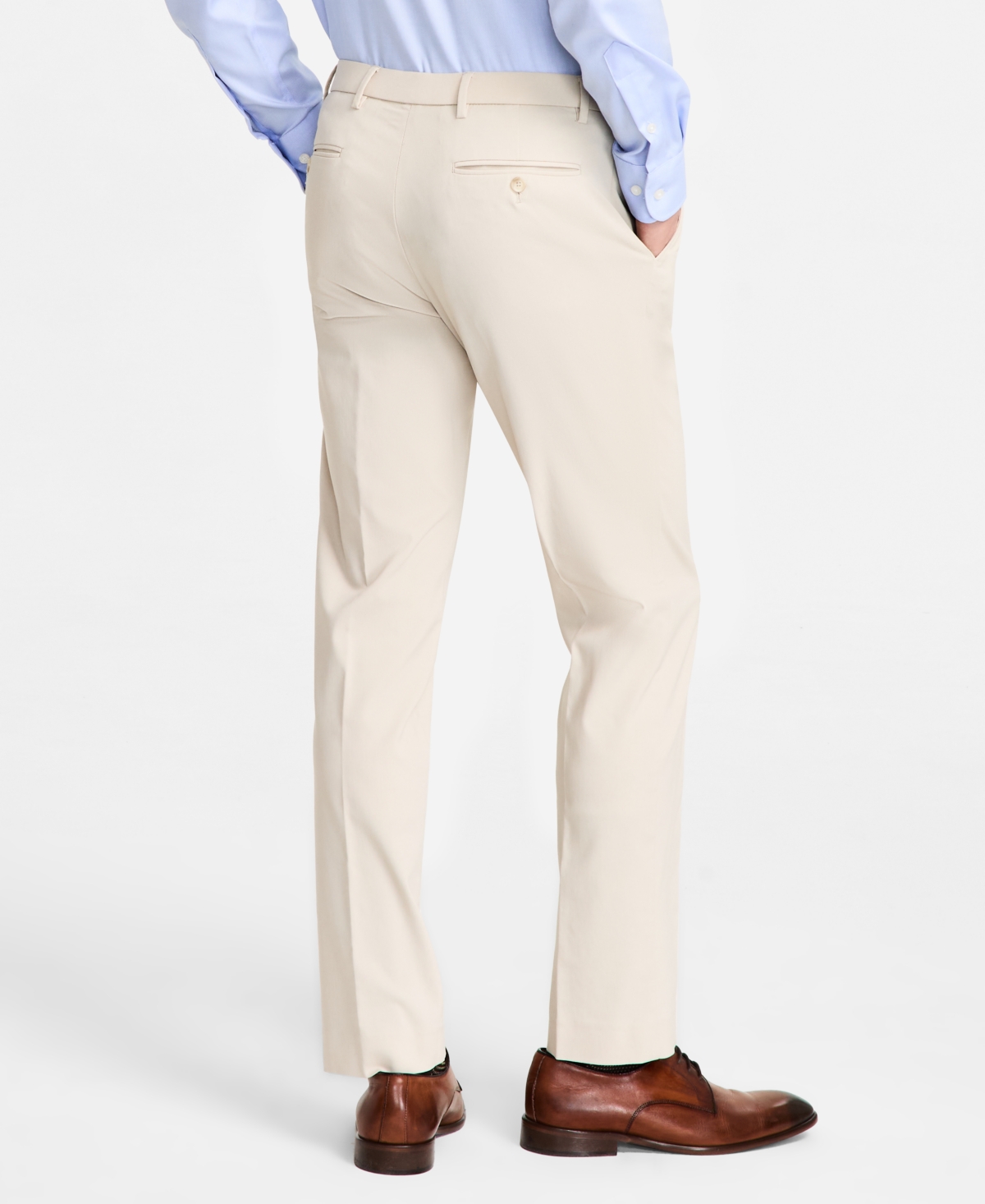 Tommy Hilfiger Men's Modern-fit Solid Dress Pants In Butter