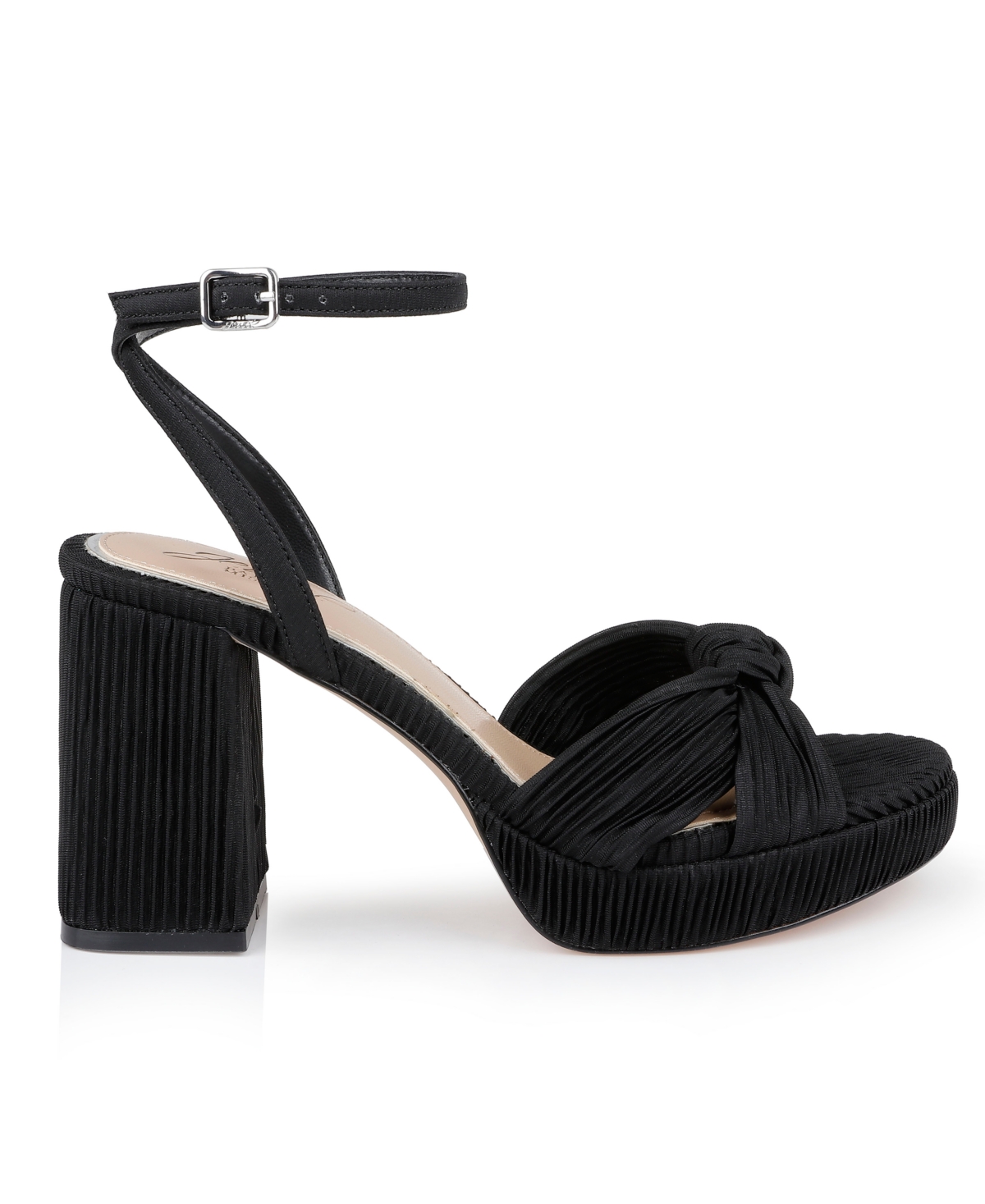 Jewel Badgley Mischka Tyler Ankle Strap Platform Sandal In Black