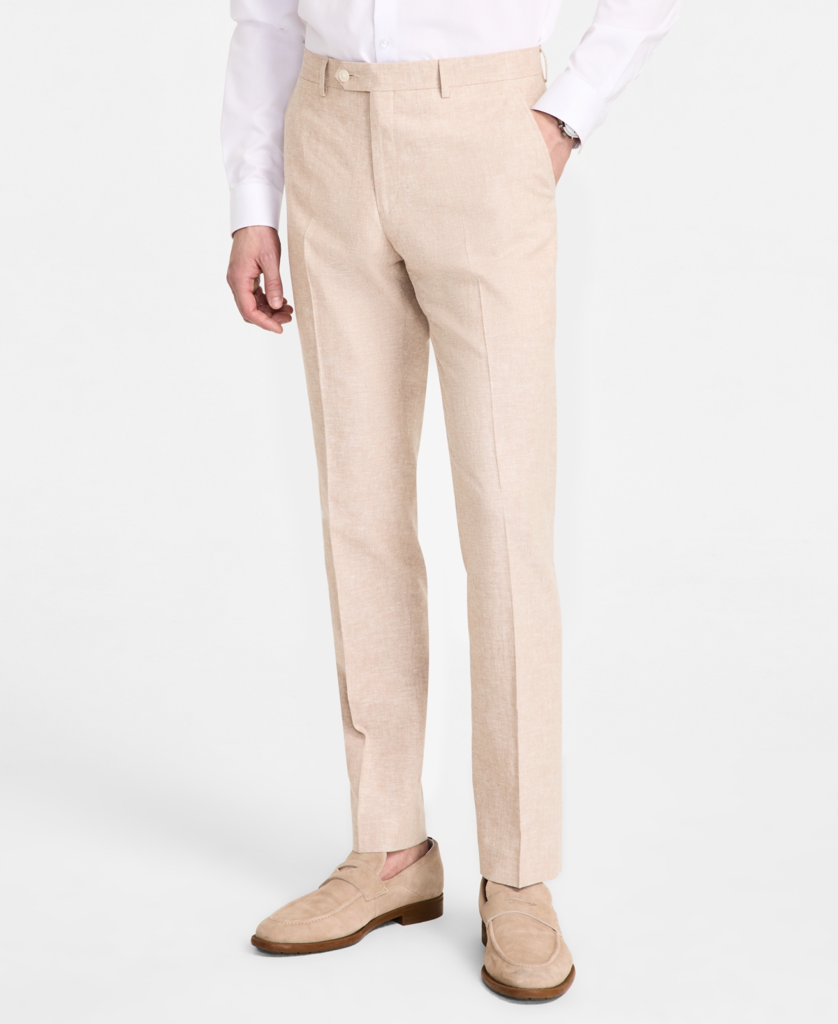 Tommy Hilfiger Men's Modern-fit Linen Pants In Neutral