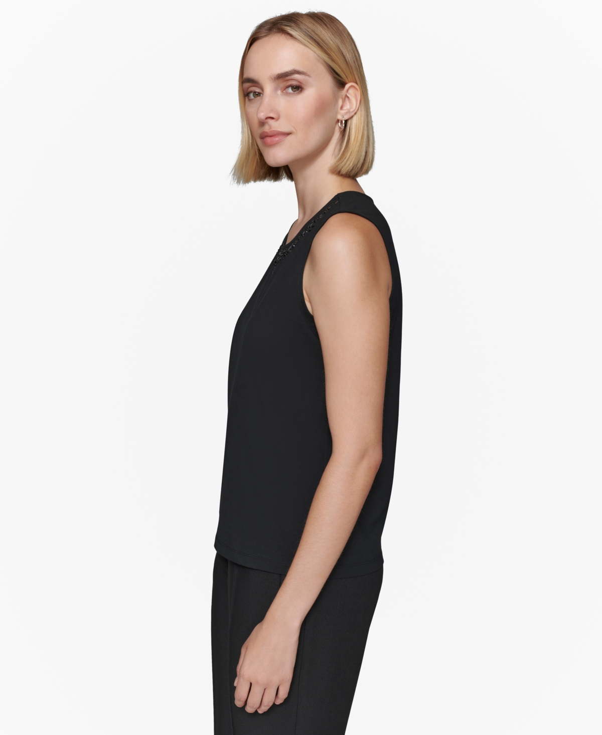 Karl Lagerfeld Paris Women's Studded Tank Top