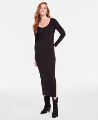 On 34th - Women's Scoop-Neck Rib-Knit Maxi Dress