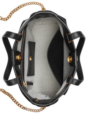 Setauket Leather & Suede Convertible Crossbody with Chain Strap