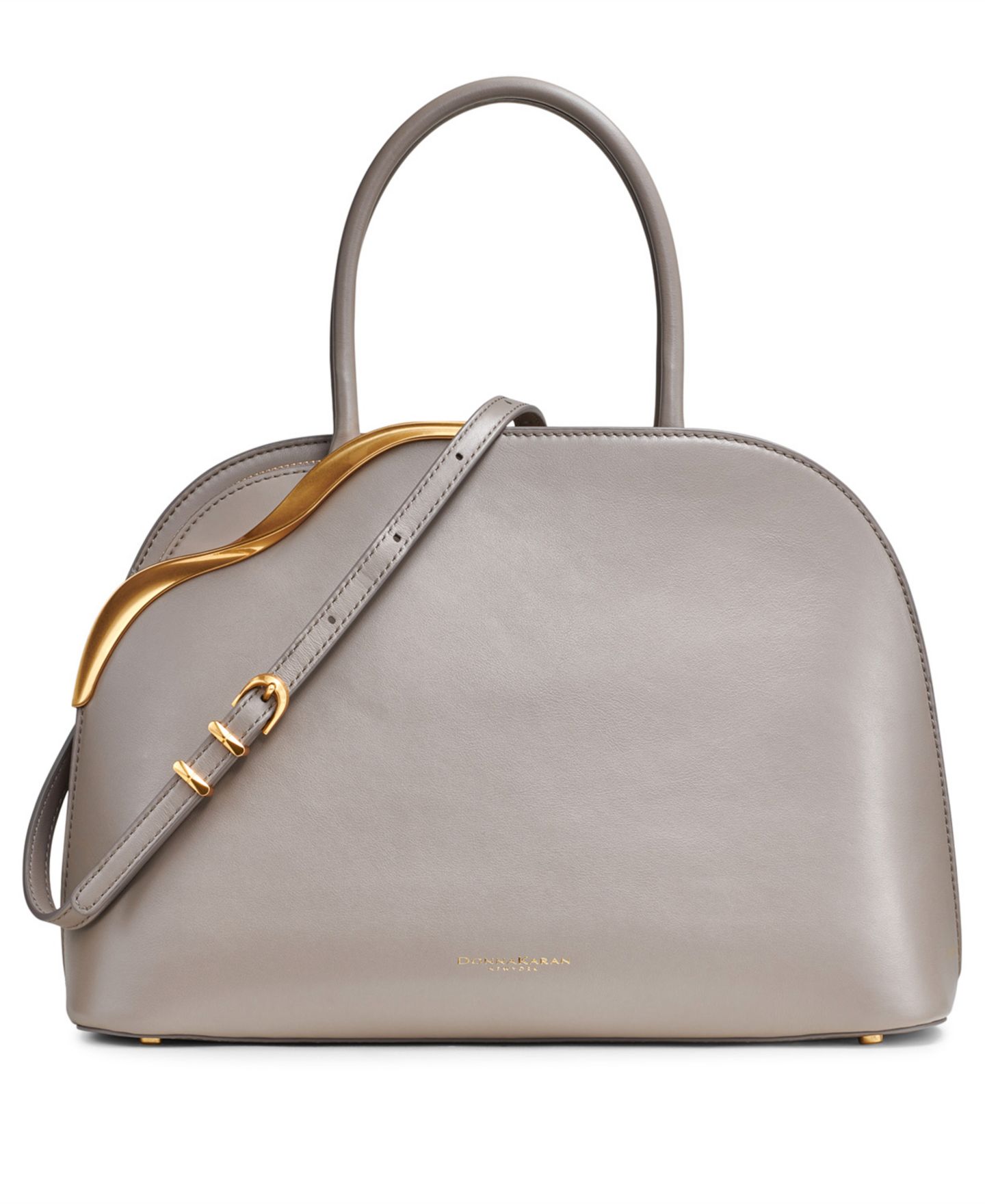 Женская сумка Donna Karan New York Malverne Double Top Handle Leather Large Satchel, цвет: Облачный — фото 1