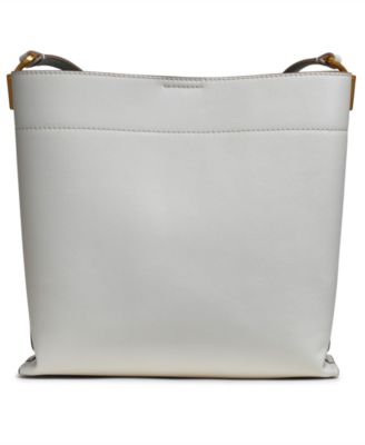 Donna Karan Bridgehampton Leather Turnlock Triple Compartment Crossbody