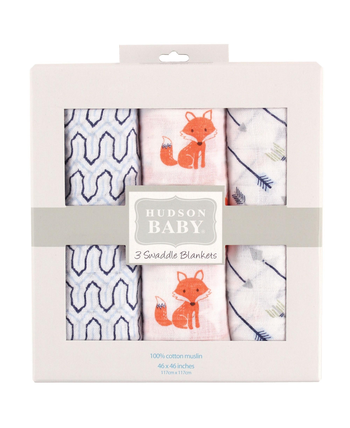 Hudson Baby Infant Boy Cotton Muslin Swaddle Blankets Bundle Set, Moose 6-Piece, 6-Pack