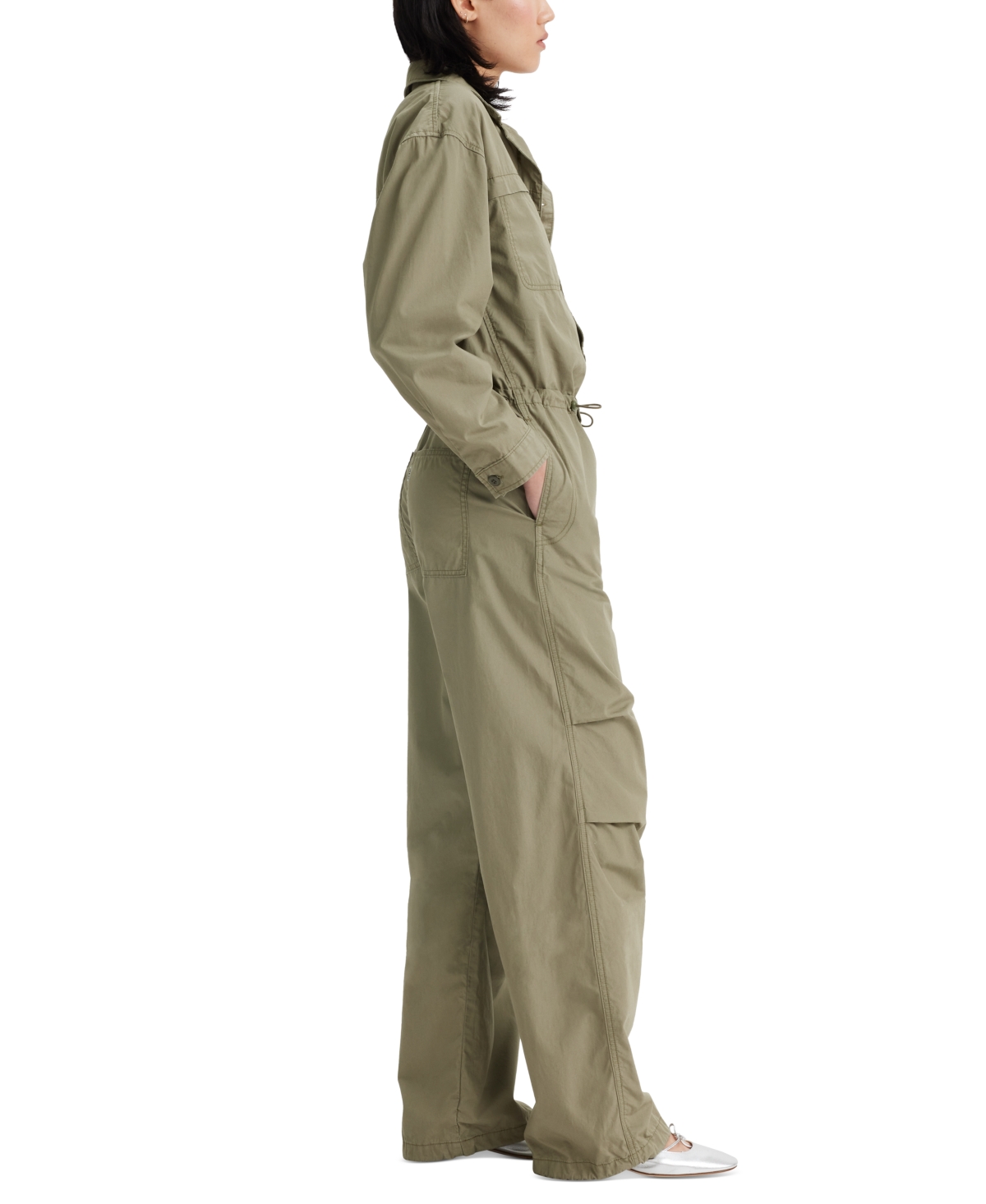 Levi's Women's Parachute Long-Sleeve Baggy Jumpsuit