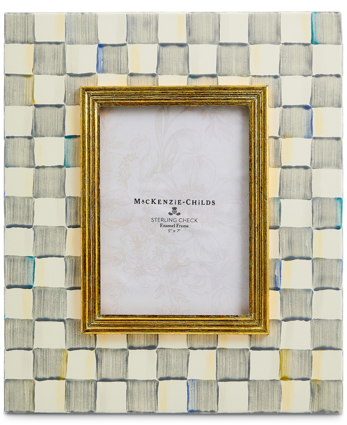 Mackenzie-childs Sterling Check Picture Frame, 5" X 7" In No Color
