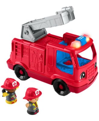 Fisher-Price Fire Truck Musical Toddler Toy with Lights Sounds 2 Figures